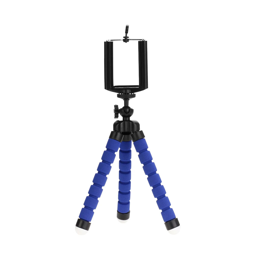 Mini trípode flexible para móvil y cámara – Soporte octopus portátil con clip