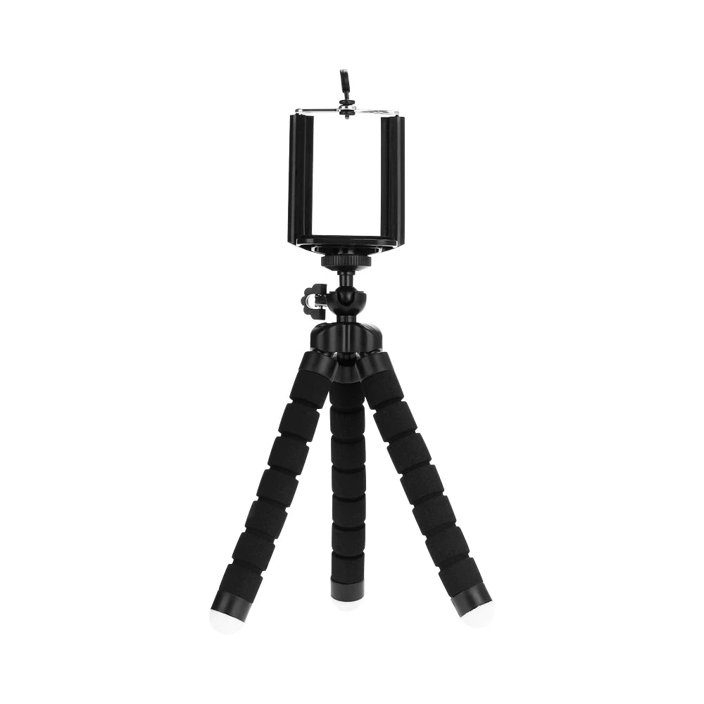 Mini trípode flexible para móvil y cámara – Soporte octopus portátil con clip